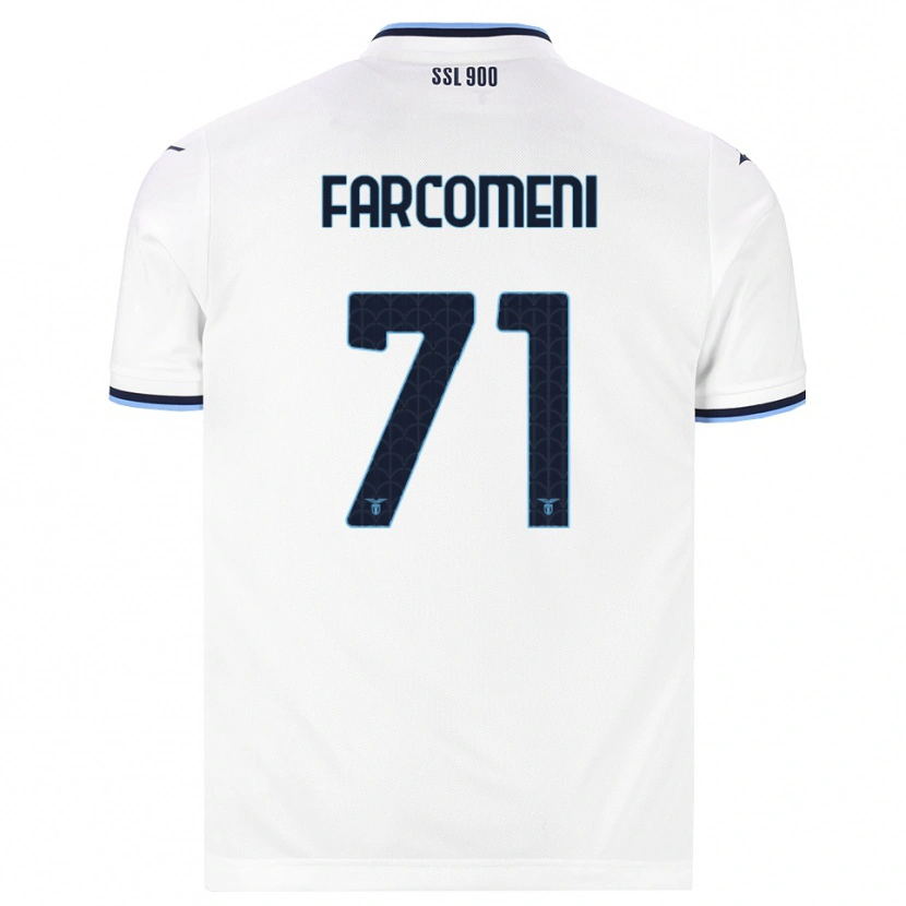 Danxen Herren Valerio Farcomeni #71 Weiß Dunkelblau Auswärtstrikot Trikot 2026/27 T-Shirt