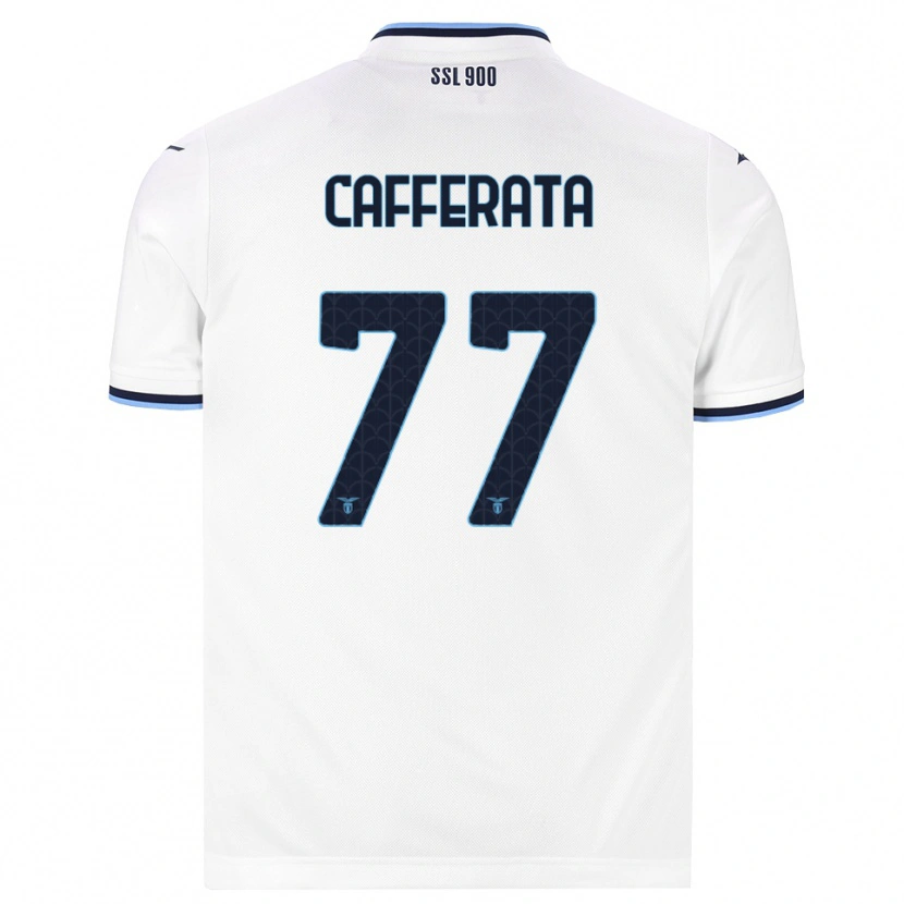 Danxen Herren Federica Cafferata #77 Weiß Dunkelblau Auswärtstrikot Trikot 2026/27 T-Shirt