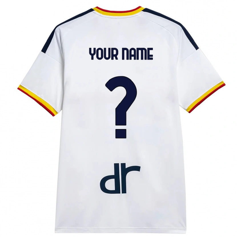 Danxen Herren Ihren Namen #0 Weiß Gelb Rot Auswärtstrikot Trikot 2026/27 T-Shirt