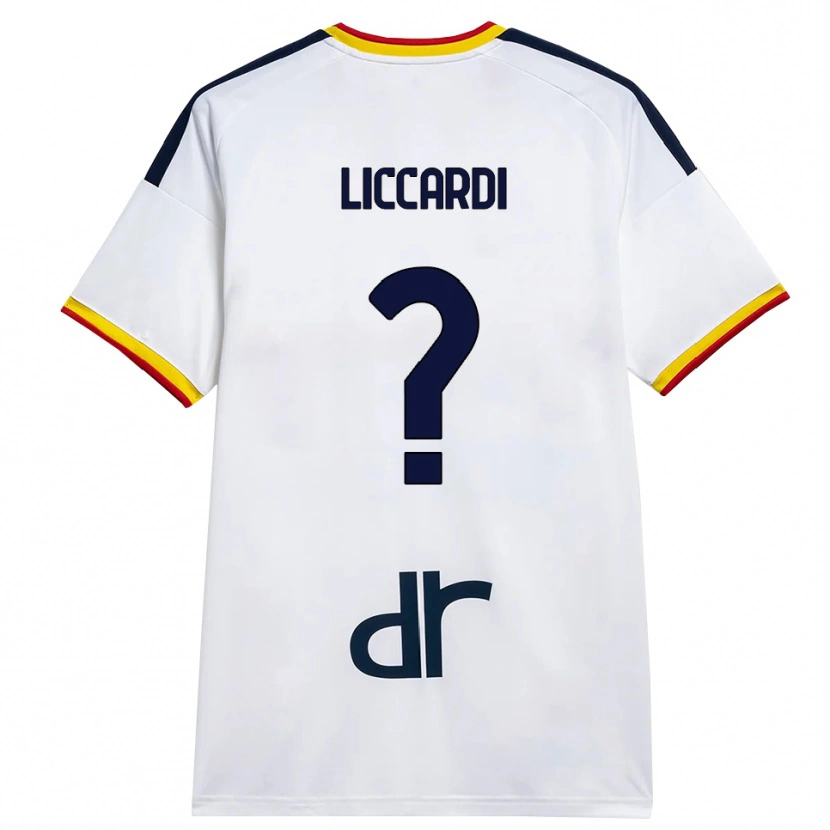 Danxen Herren Thomas Liccardi #0 Weiß Gelb Rot Auswärtstrikot Trikot 2026/27 T-Shirt