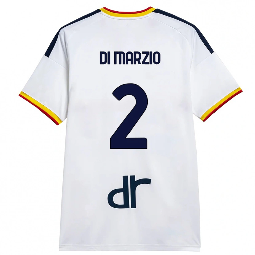 Danxen Herren Flavio Di Marzio #2 Weiß Gelb Rot Auswärtstrikot Trikot 2026/27 T-Shirt