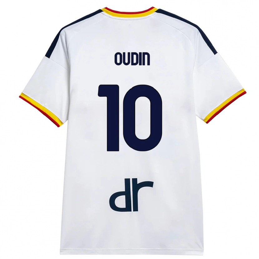 Danxen Herren Rémi Oudin #10 Weiß Gelb Rot Auswärtstrikot Trikot 2026/27 T-Shirt