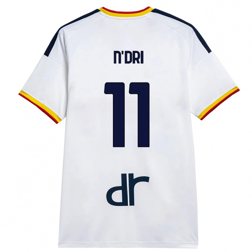 Danxen Herren Konan N’dri #11 Weiß Gelb Rot Auswärtstrikot Trikot 2026/27 T-Shirt
