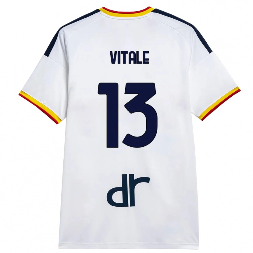 Danxen Herren Leonardo Vitale #13 Weiß Gelb Rot Auswärtstrikot Trikot 2026/27 T-Shirt