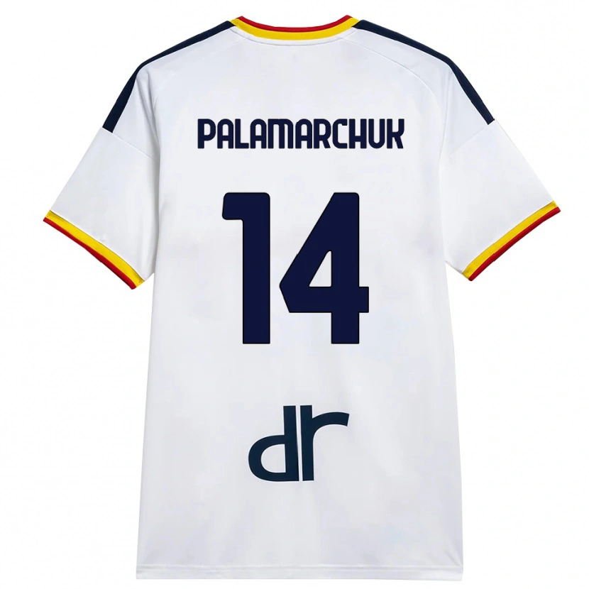 Danxen Herren Cristiano Palamarchuk #14 Weiß Gelb Rot Auswärtstrikot Trikot 2026/27 T-Shirt