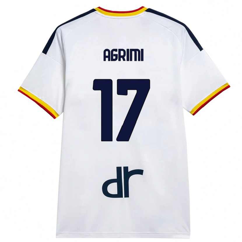 Danxen Herren Matteo Agrimi #17 Weiß Gelb Rot Auswärtstrikot Trikot 2026/27 T-Shirt