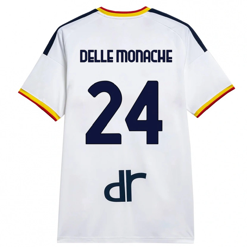 Danxen Herren Marco Delle Monache #24 Weiß Gelb Rot Auswärtstrikot Trikot 2026/27 T-Shirt