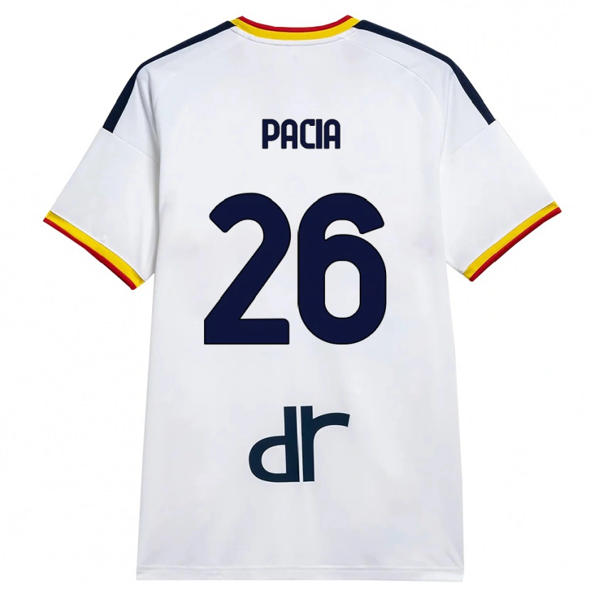 Danxen Herren Fabiano Pacia #26 Weiß Gelb Rot Auswärtstrikot Trikot 2026/27 T-Shirt