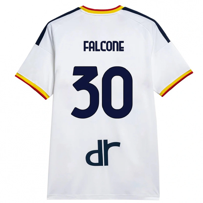 Danxen Herren Wladimiro Falcone #30 Weiß Gelb Rot Auswärtstrikot Trikot 2026/27 T-Shirt