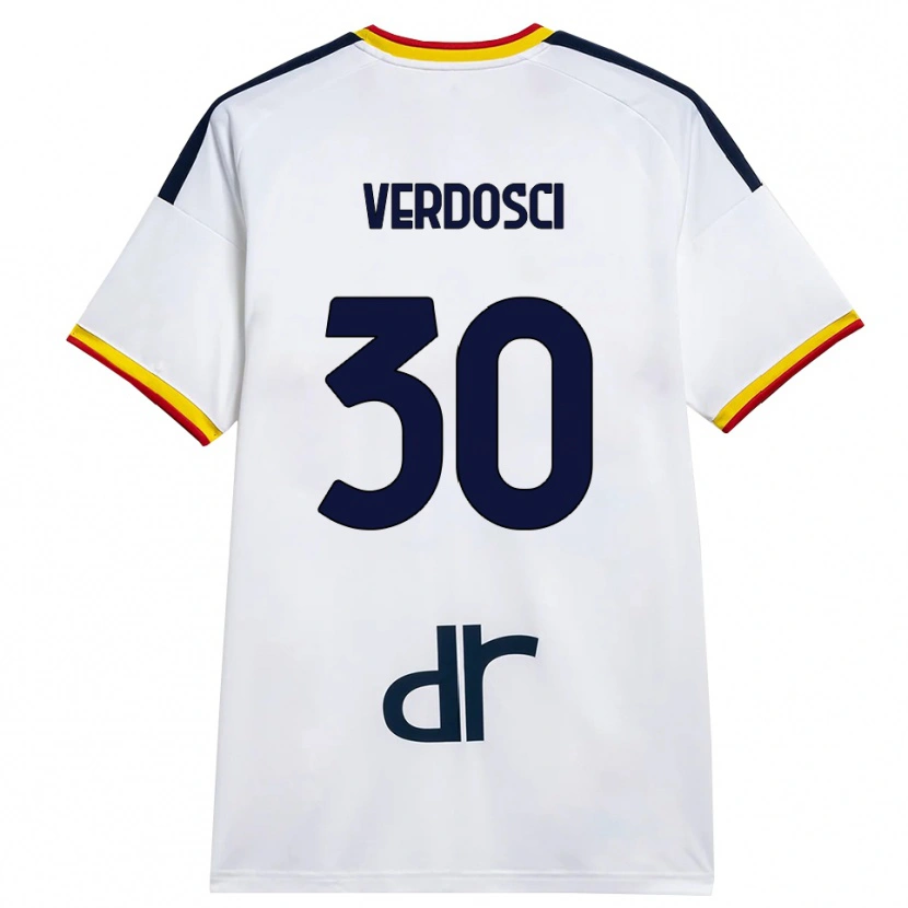 Danxen Herren Simone Verdosci #30 Weiß Gelb Rot Auswärtstrikot Trikot 2026/27 T-Shirt