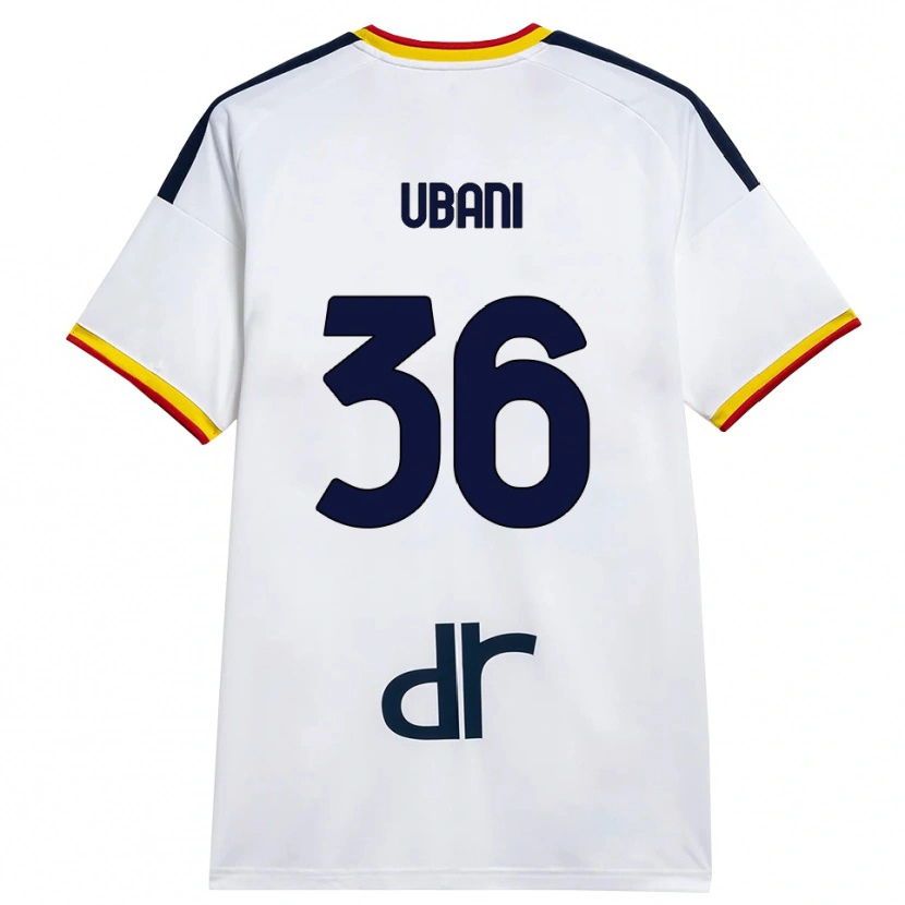 Danxen Herren Marlon Ubani #36 Weiß Gelb Rot Auswärtstrikot Trikot 2026/27 T-Shirt