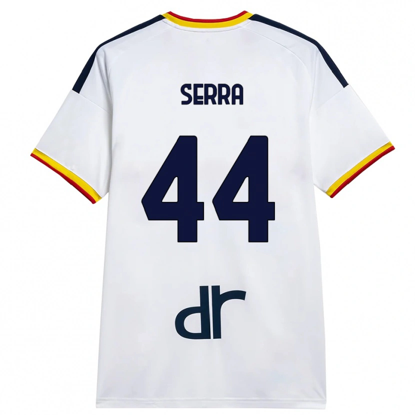 Danxen Herren Francesco Serra #44 Weiß Gelb Rot Auswärtstrikot Trikot 2026/27 T-Shirt