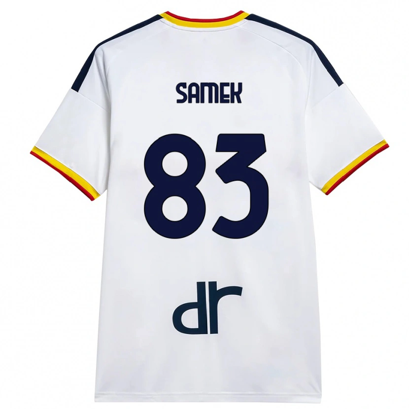 Danxen Herren Daniel Samek #83 Weiß Gelb Rot Auswärtstrikot Trikot 2026/27 T-Shirt
