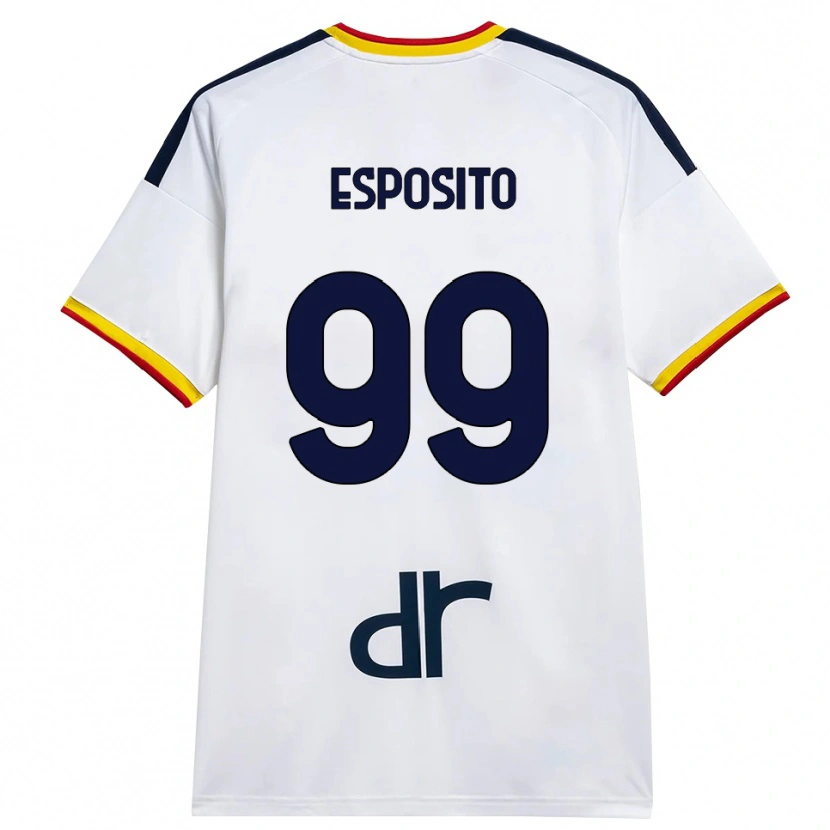 Danxen Herren Pasquale Esposito #99 Weiß Gelb Rot Auswärtstrikot Trikot 2026/27 T-Shirt
