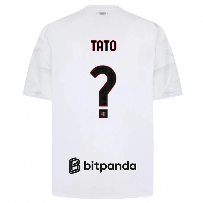 Danxen Herren Adrien Tato #0 Weiß Rot Schwarz Auswärtstrikot Trikot 2026/27 T-Shirt