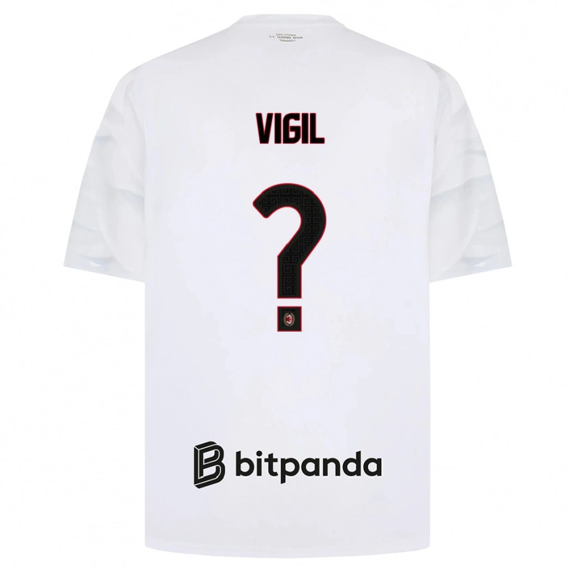 Danxen Herren Christian Vigil #0 Weiß Rot Schwarz Auswärtstrikot Trikot 2026/27 T-Shirt