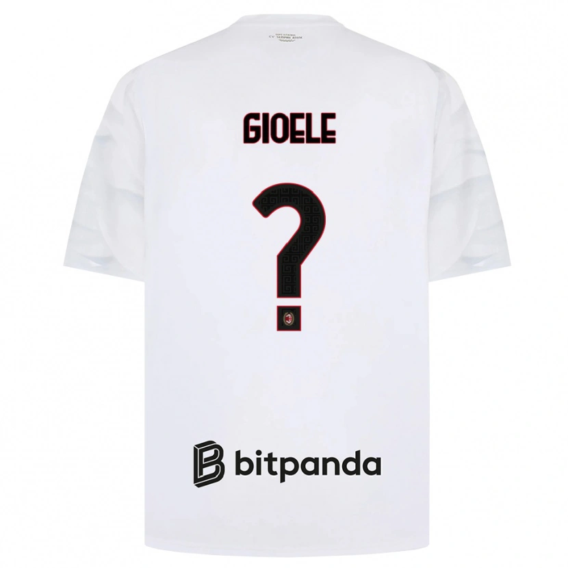 Danxen Herren Gioele Benedetti #0 Weiß Rot Schwarz Auswärtstrikot Trikot 2026/27 T-Shirt
