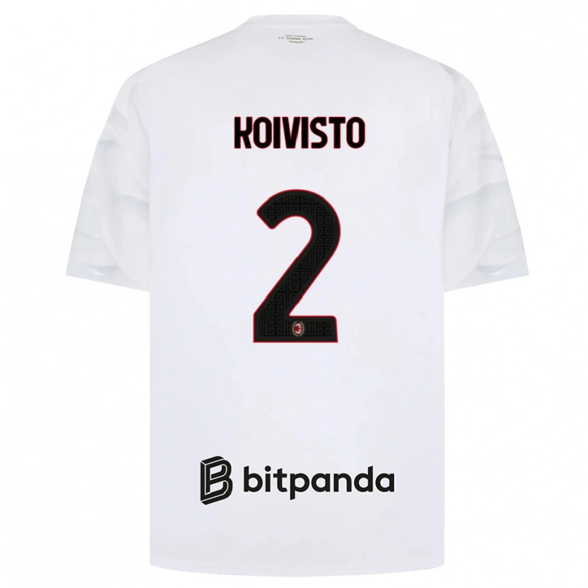 Danxen Herren Emma Koivisto #2 Weiß Rot Schwarz Auswärtstrikot Trikot 2026/27 T-Shirt