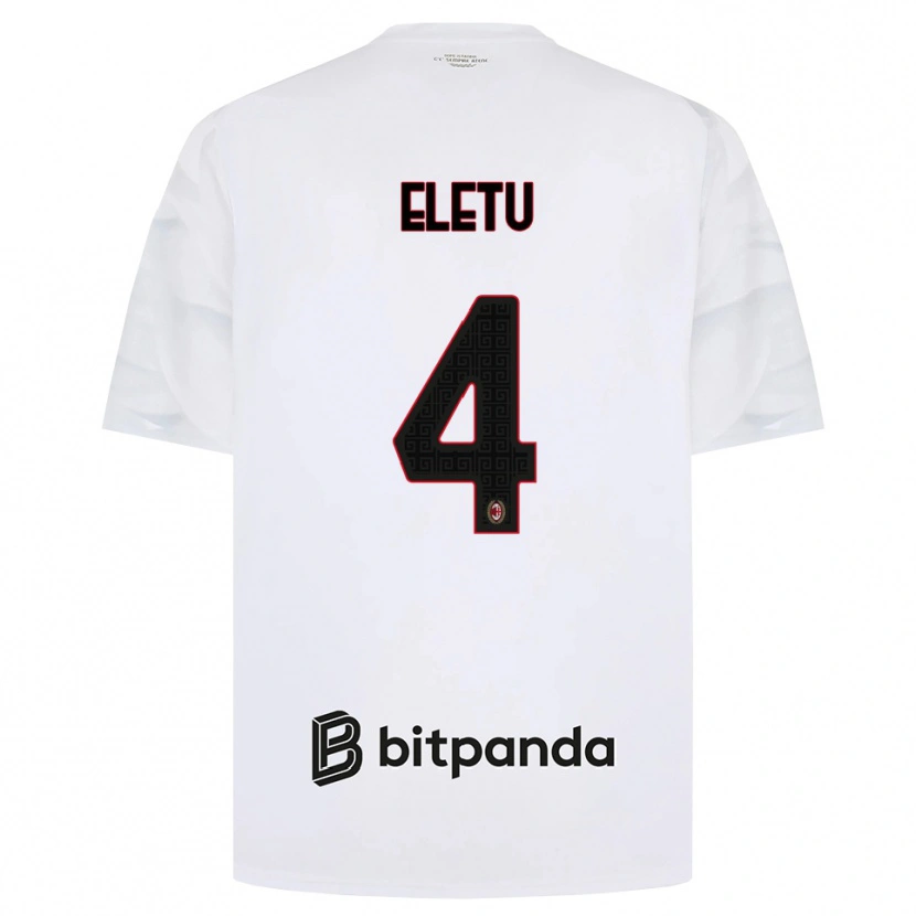 Danxen Herren Victor Eletu #4 Weiß Rot Schwarz Auswärtstrikot Trikot 2026/27 T-Shirt