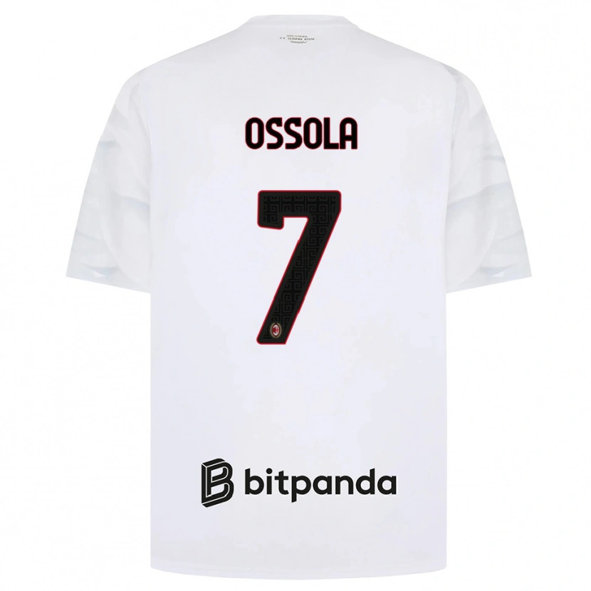 Danxen Herren Lorenzo Ossola #7 Weiß Rot Schwarz Auswärtstrikot Trikot 2026/27 T-Shirt