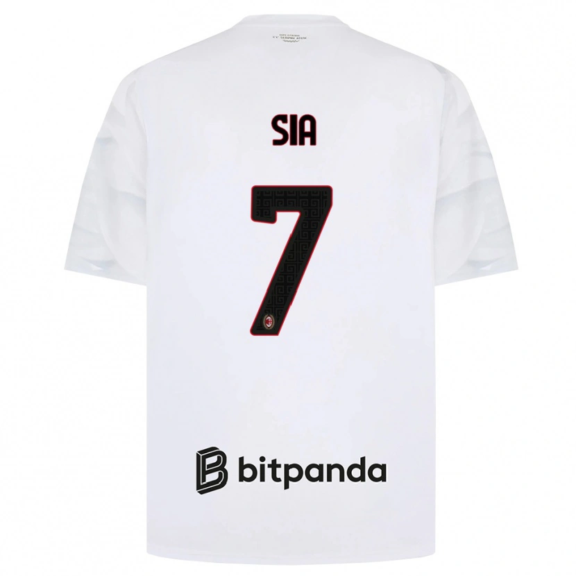 Danxen Herren Diego Sia #7 Weiß Rot Schwarz Auswärtstrikot Trikot 2026/27 T-Shirt