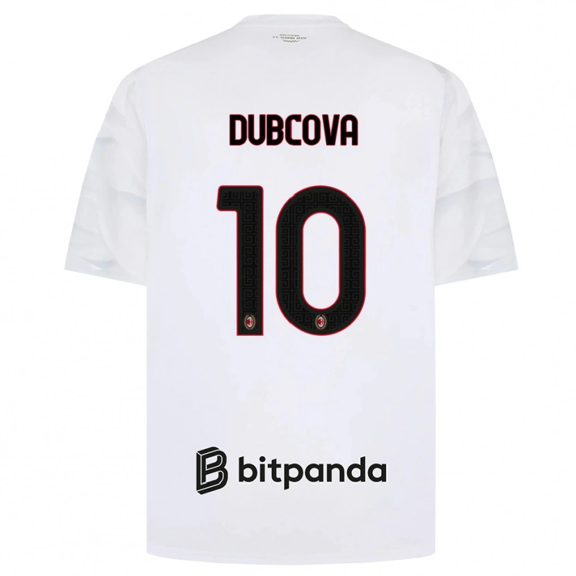 Danxen Herren Kamila Dubcova #10 Weiß Rot Schwarz Auswärtstrikot Trikot 2026/27 T-Shirt