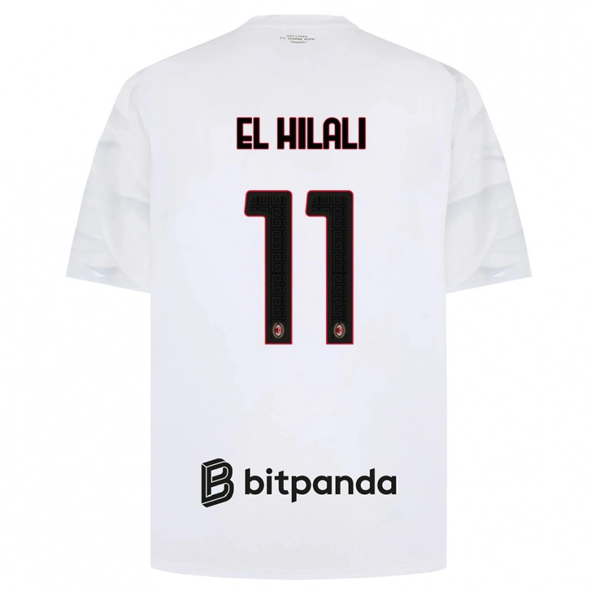 Danxen Herren Youns El Hilali #11 Weiß Rot Schwarz Auswärtstrikot Trikot 2026/27 T-Shirt