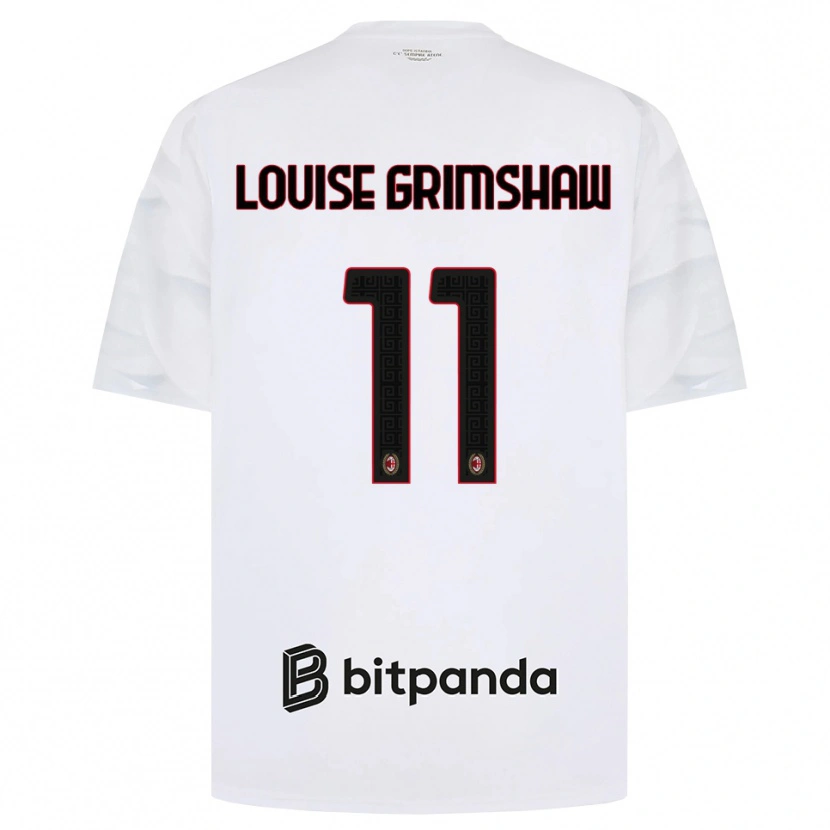 Danxen Herren Christy Louise Grimshaw #11 Weiß Rot Schwarz Auswärtstrikot Trikot 2026/27 T-Shirt