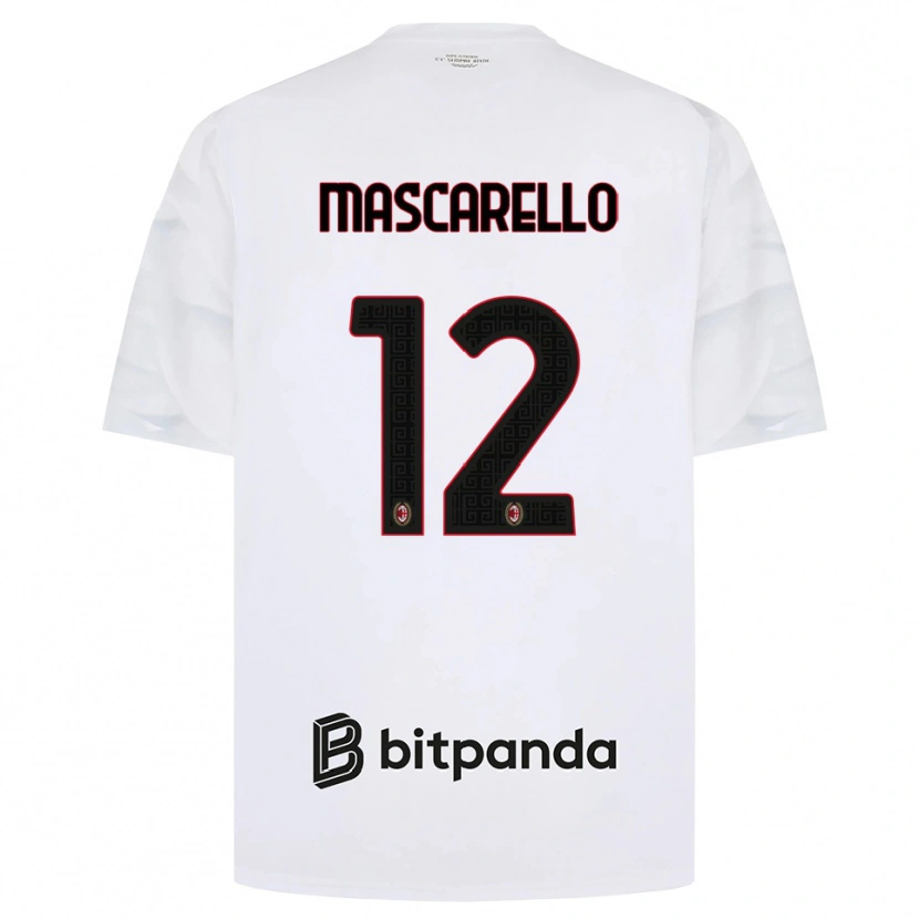 Danxen Herren Marta Mascarello #12 Weiß Rot Schwarz Auswärtstrikot Trikot 2026/27 T-Shirt