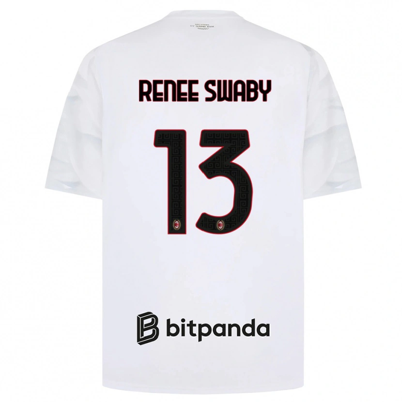 Danxen Herren Allyson Renee Swaby #13 Weiß Rot Schwarz Auswärtstrikot Trikot 2026/27 T-Shirt
