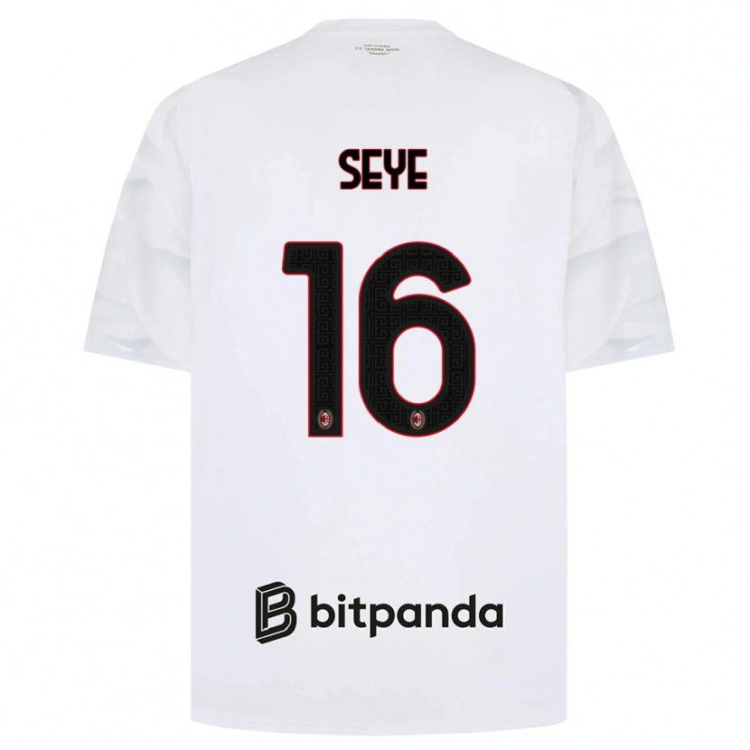 Danxen Herren Abdou Seye #16 Weiß Rot Schwarz Auswärtstrikot Trikot 2026/27 T-Shirt