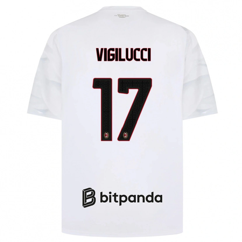 Danxen Herren Valery Vigilucci #17 Weiß Rot Schwarz Auswärtstrikot Trikot 2026/27 T-Shirt