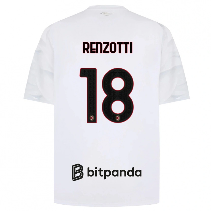 Danxen Herren Monica Renzotti #18 Weiß Rot Schwarz Auswärtstrikot Trikot 2026/27 T-Shirt
