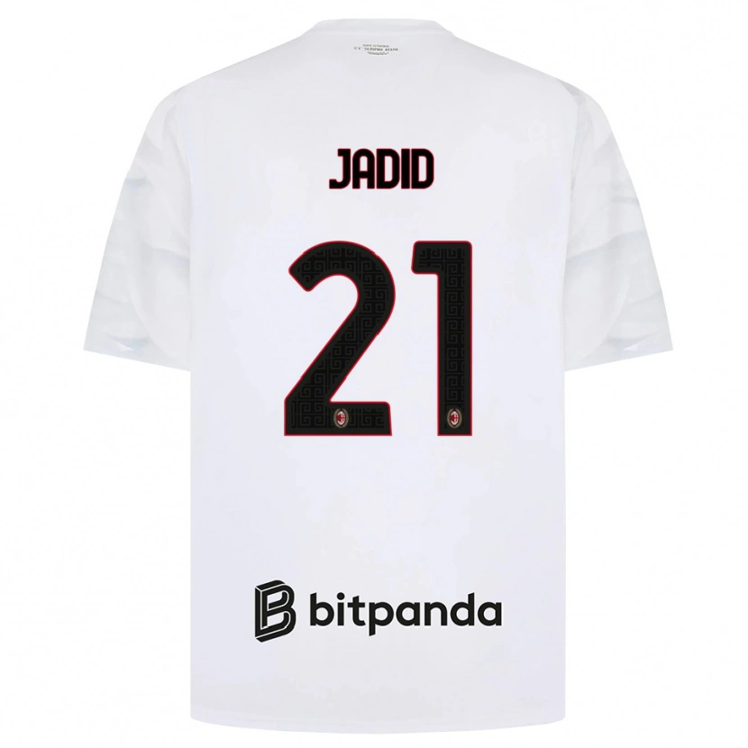 Danxen Herren Akram Jadid #21 Weiß Rot Schwarz Auswärtstrikot Trikot 2026/27 T-Shirt