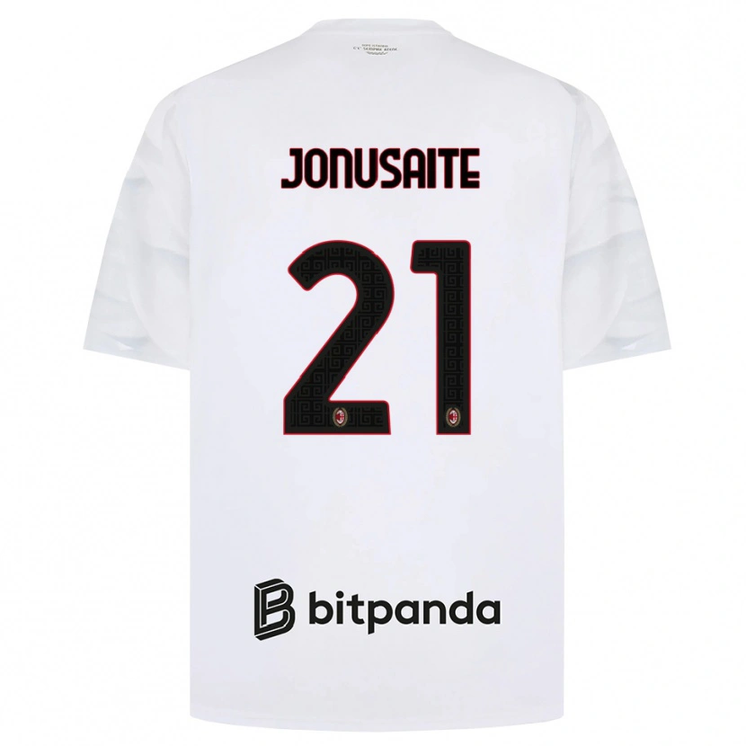 Danxen Herren Rimante Jonusaite #21 Weiß Rot Schwarz Auswärtstrikot Trikot 2026/27 T-Shirt