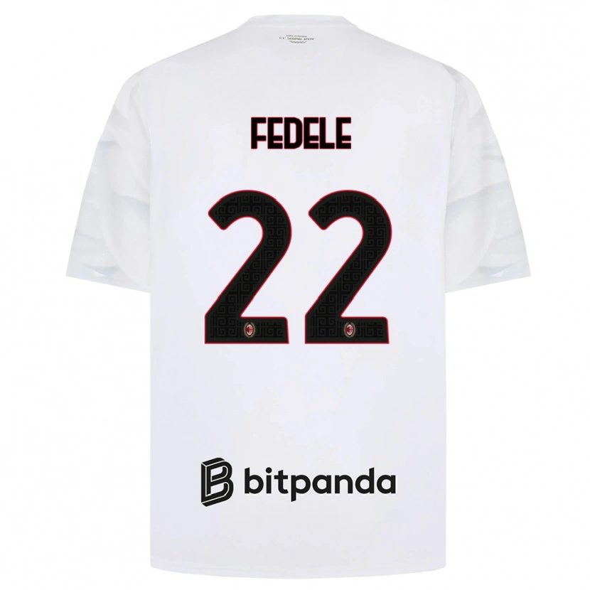 Danxen Herren Noemi Fedele #22 Weiß Rot Schwarz Auswärtstrikot Trikot 2026/27 T-Shirt