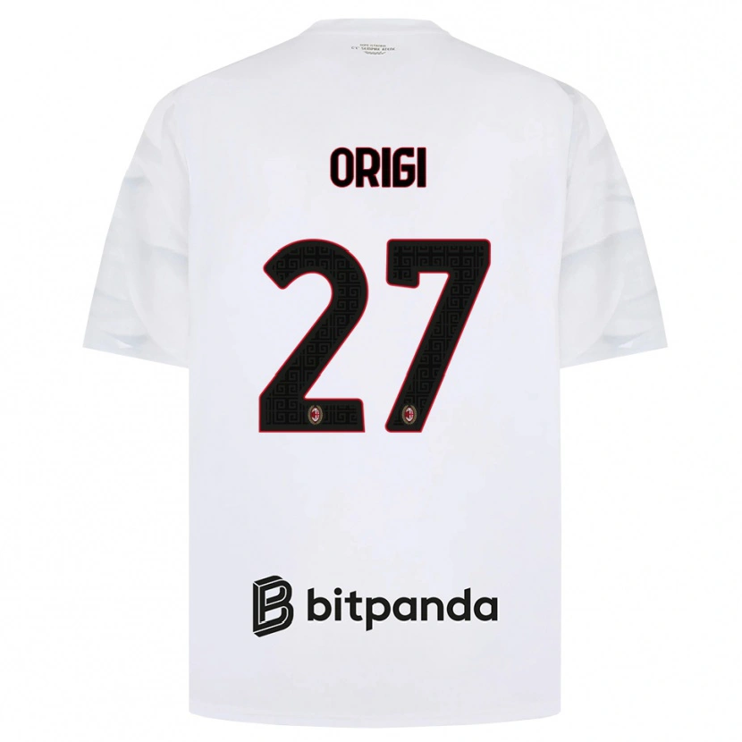 Danxen Herren Divock Origi #27 Weiß Rot Schwarz Auswärtstrikot Trikot 2026/27 T-Shirt