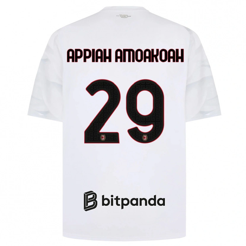 Danxen Herren Karen Appiah Amoakoah #29 Weiß Rot Schwarz Auswärtstrikot Trikot 2026/27 T-Shirt