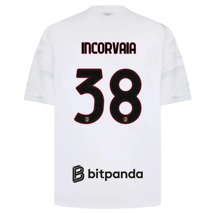 Danxen Herren Giovanni Incorvaia #38 Weiß Rot Schwarz Auswärtstrikot Trikot 2026/27 T-Shirt