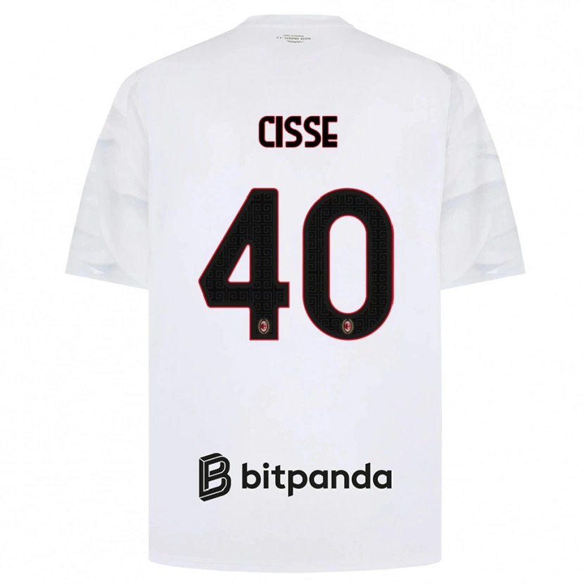 Danxen Herren El Hadji Malick Cissé #40 Weiß Rot Schwarz Auswärtstrikot Trikot 2026/27 T-Shirt