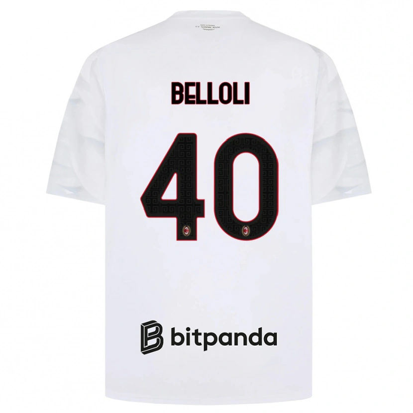 Danxen Herren Sofia Belloli #40 Weiß Rot Schwarz Auswärtstrikot Trikot 2026/27 T-Shirt