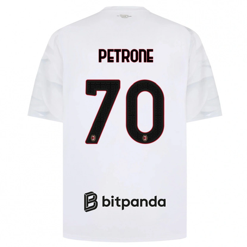 Danxen Herren Daniele Petrone #70 Weiß Rot Schwarz Auswärtstrikot Trikot 2026/27 T-Shirt