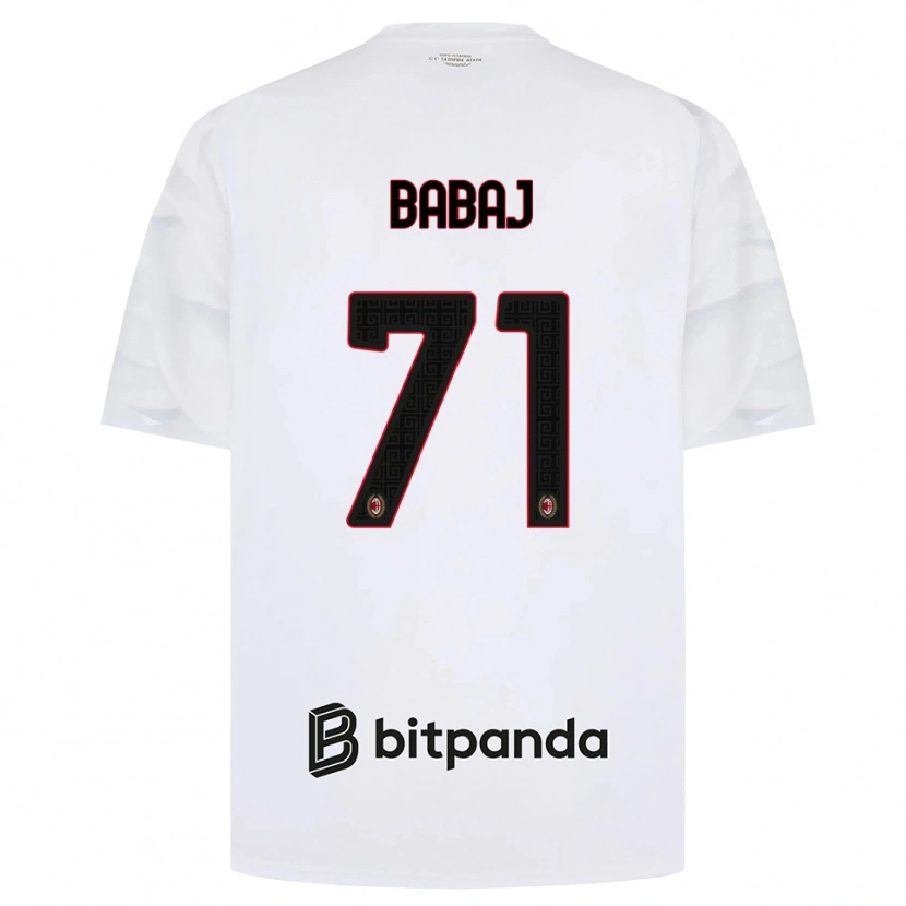 Danxen Herren Aron Babaj #71 Weiß Rot Schwarz Auswärtstrikot Trikot 2026/27 T-Shirt
