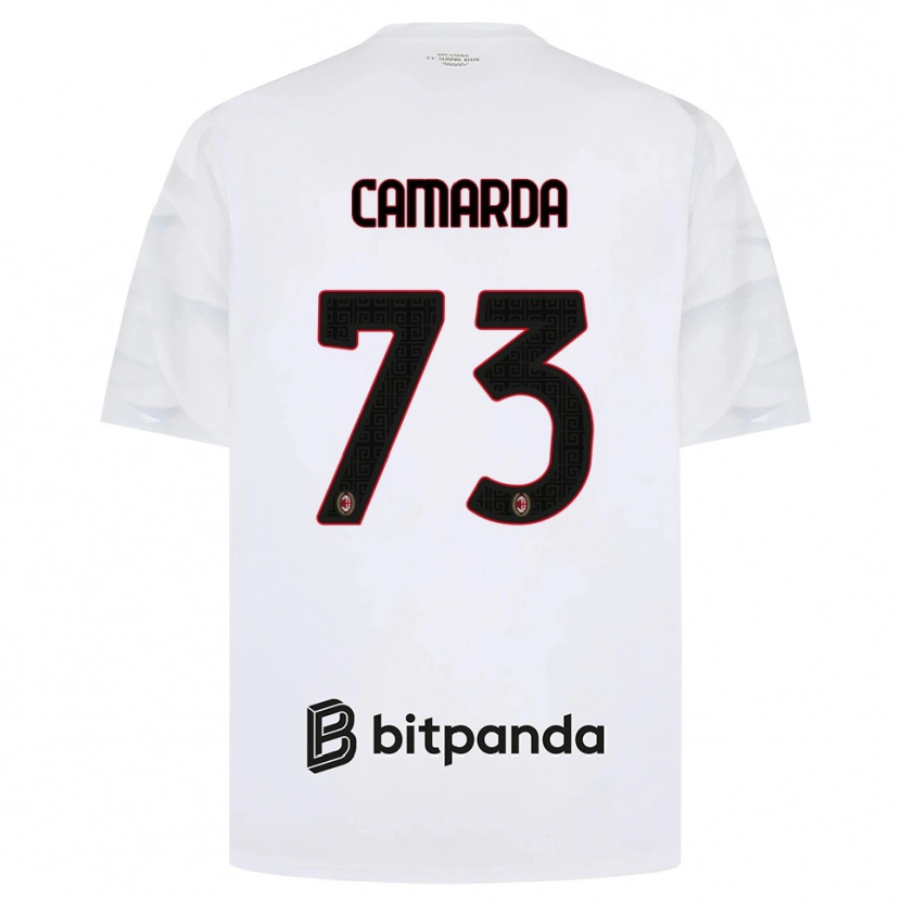 Danxen Herren Francesco Camarda #73 Weiß Rot Schwarz Auswärtstrikot Trikot 2026/27 T-Shirt