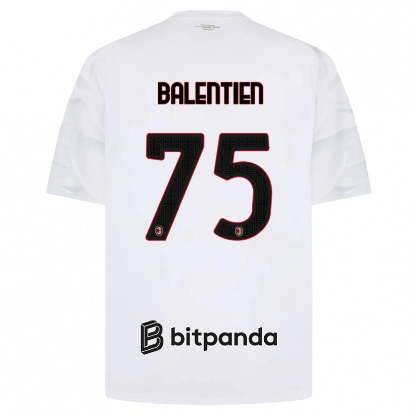 Danxen Herren Cheveyo Balentien #75 Weiß Rot Schwarz Auswärtstrikot Trikot 2026/27 T-Shirt