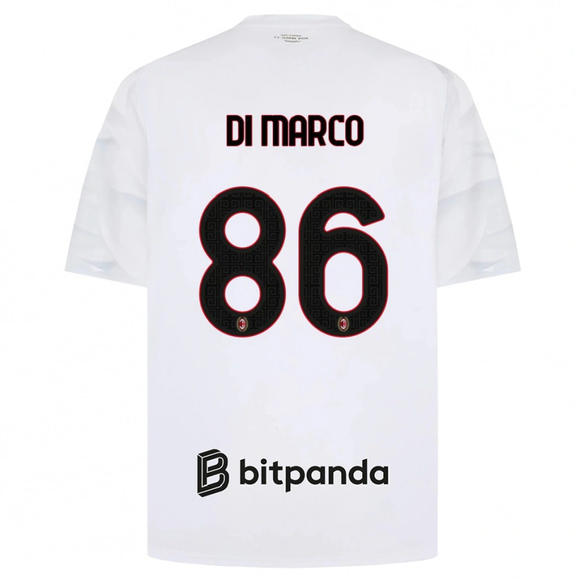 Danxen Herren Luca Di Marco #86 Weiß Rot Schwarz Auswärtstrikot Trikot 2026/27 T-Shirt