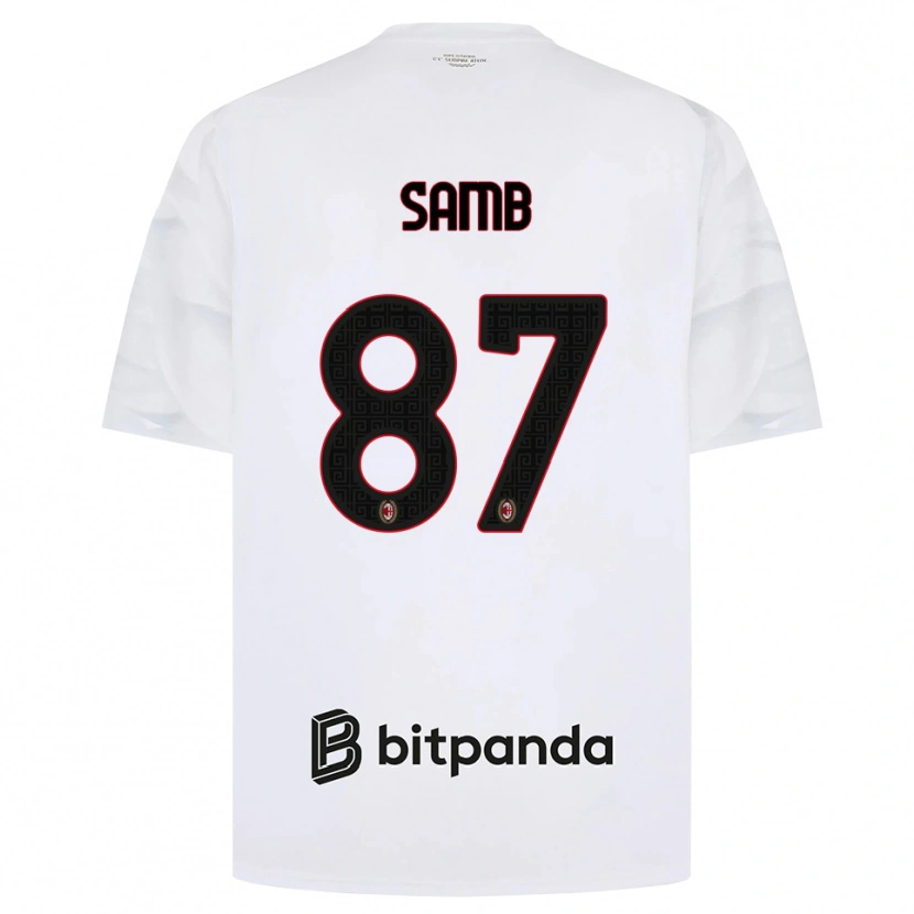Danxen Herren Ablaye Samb #87 Weiß Rot Schwarz Auswärtstrikot Trikot 2026/27 T-Shirt