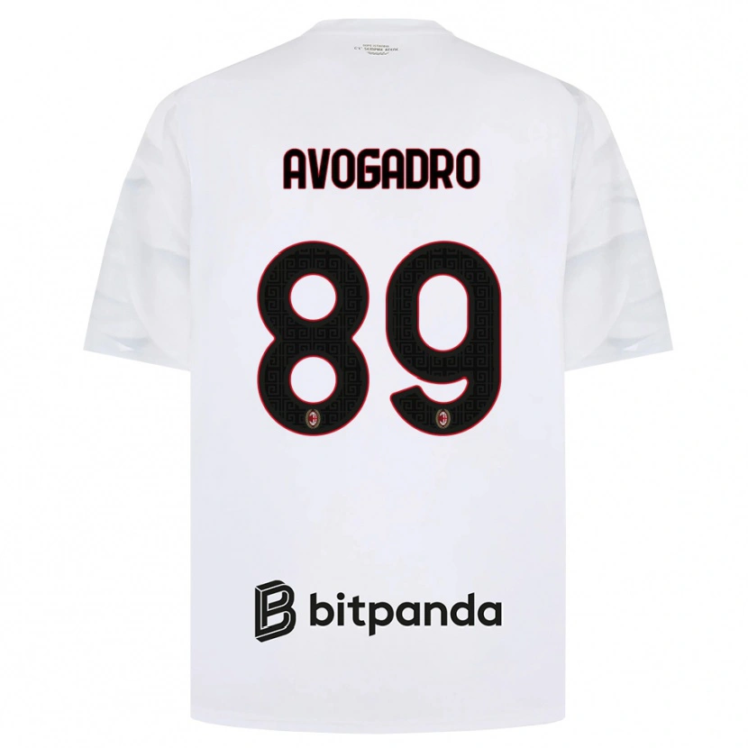 Danxen Herren Pietro Avogadro #89 Weiß Rot Schwarz Auswärtstrikot Trikot 2026/27 T-Shirt