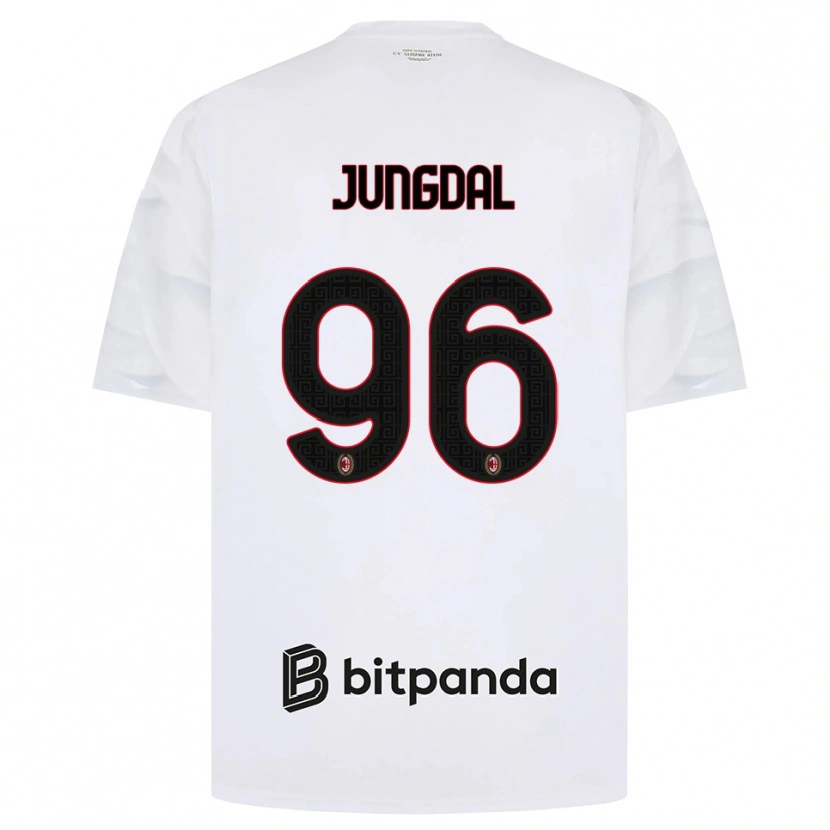 Danxen Herren Andreas Jungdal #96 Weiß Rot Schwarz Auswärtstrikot Trikot 2026/27 T-Shirt
