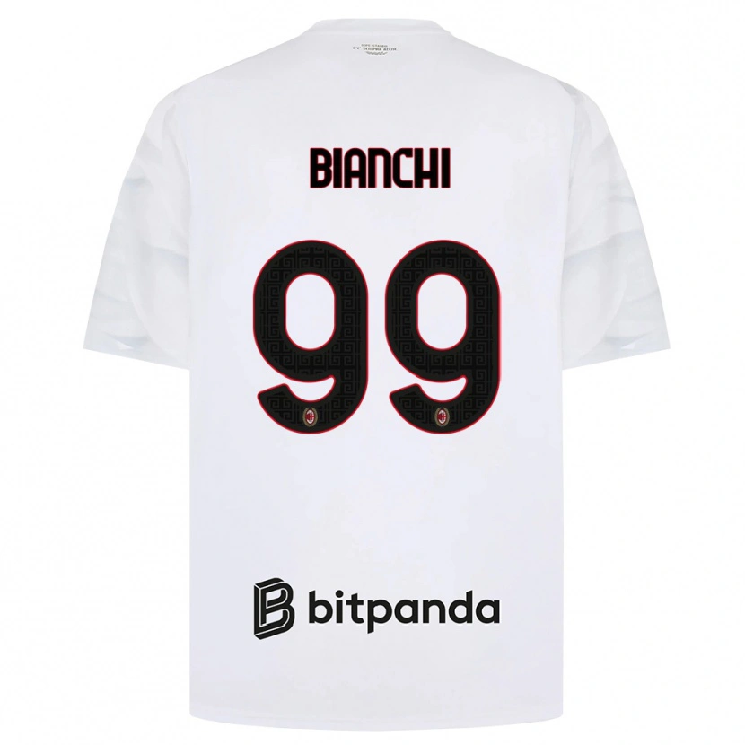 Danxen Herren Alessandro Bianchi #99 Weiß Rot Schwarz Auswärtstrikot Trikot 2026/27 T-Shirt